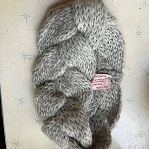 Italian Alpaca Wool Braided Knit Headband